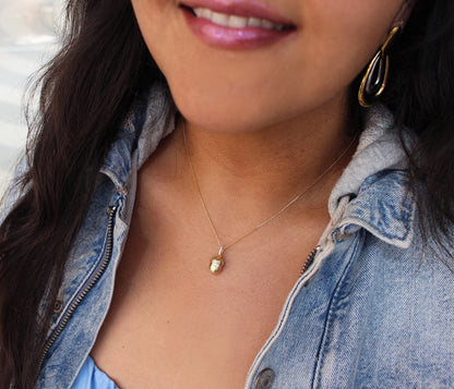 Strength of an Acorn Gold Necklace