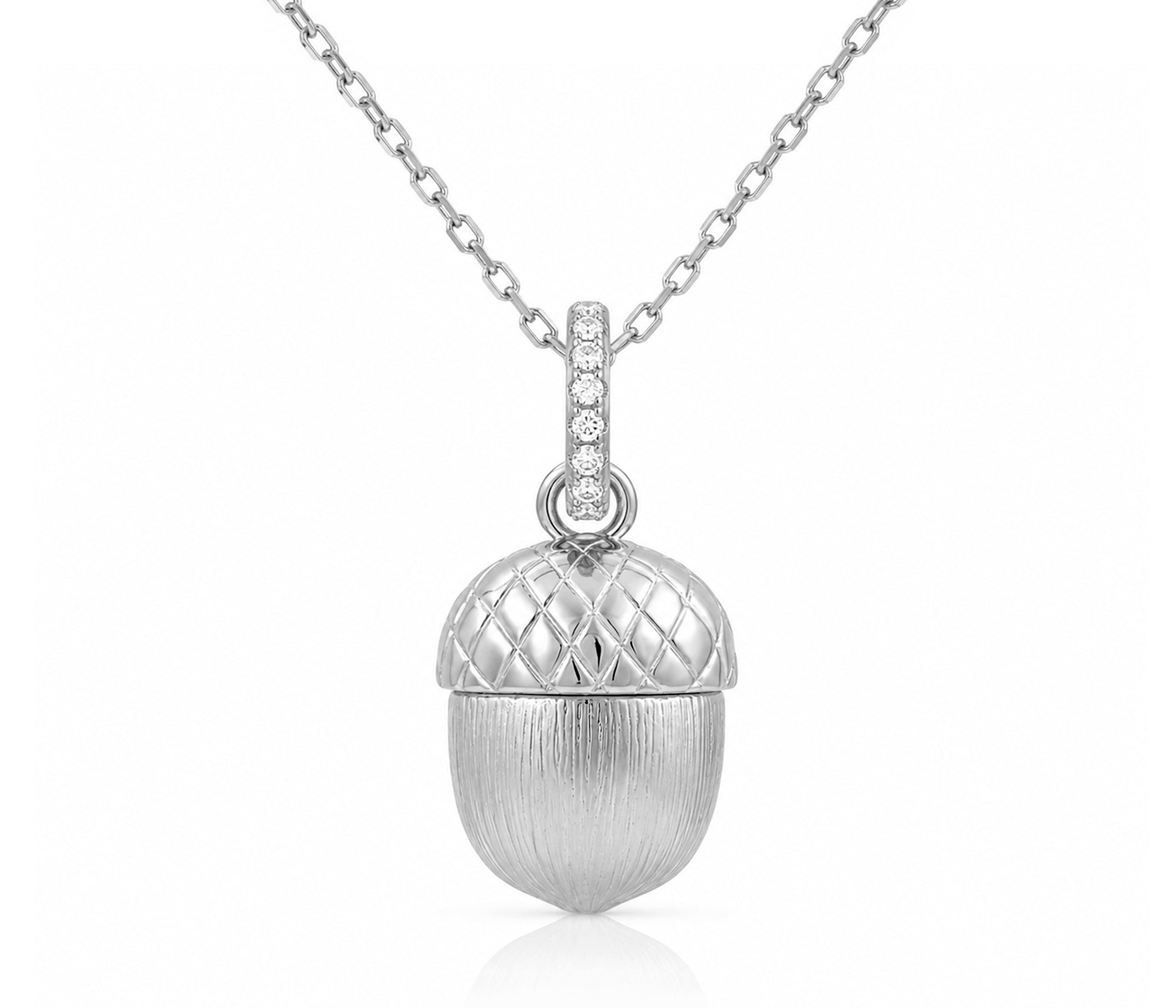 Strength of an Acorn Silver Necklace
