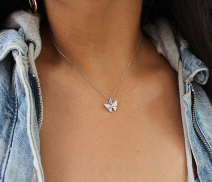 Awakening Butterfly Silver Necklace