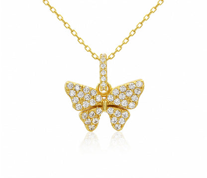 Awakening Butterfly Gold Necklace