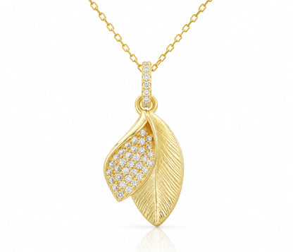 Turn a New Leaf Gold Necklace