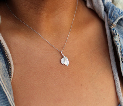 Turn a New Leaf Silver Necklace