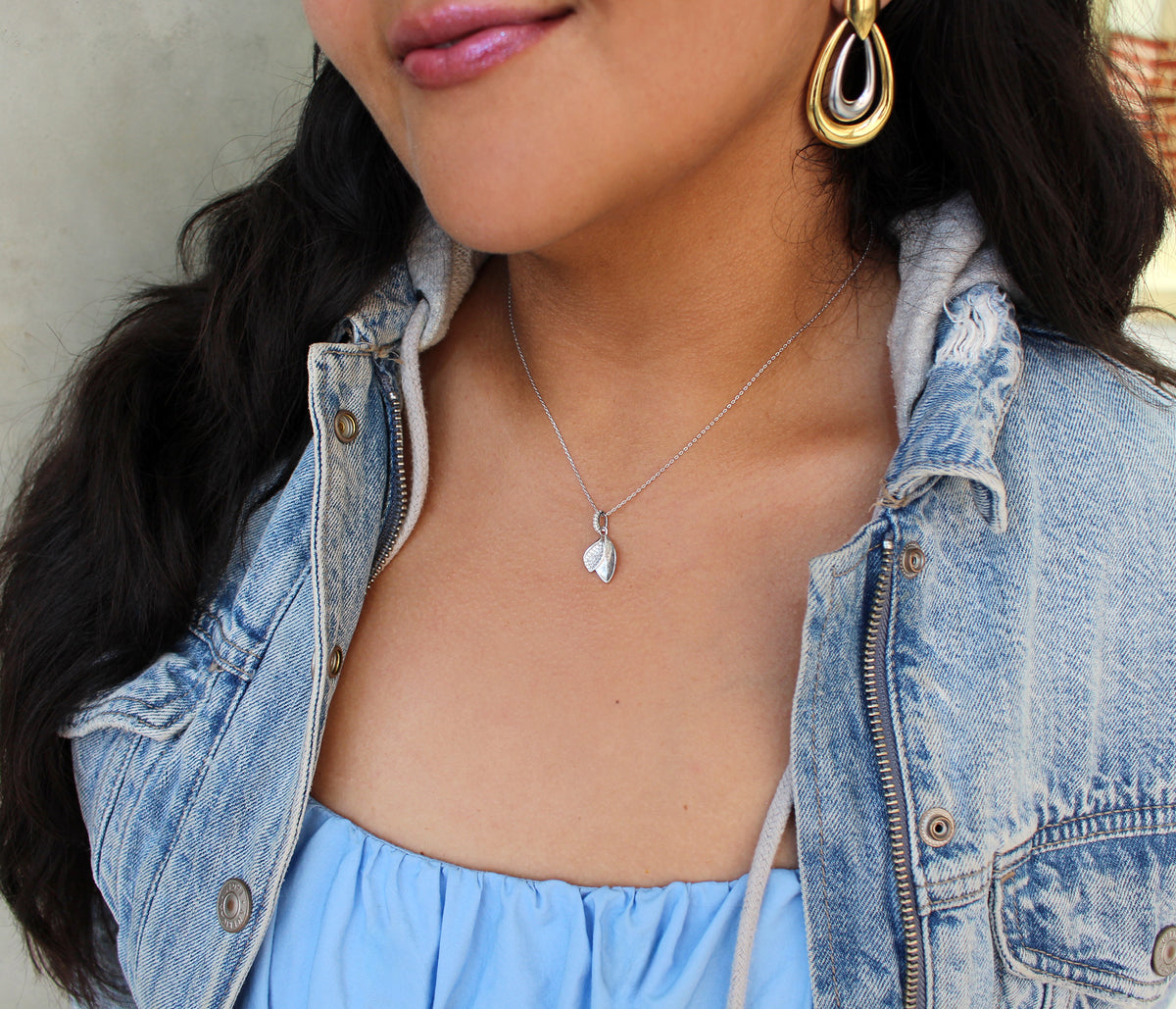 Turn a New Leaf Silver Necklace