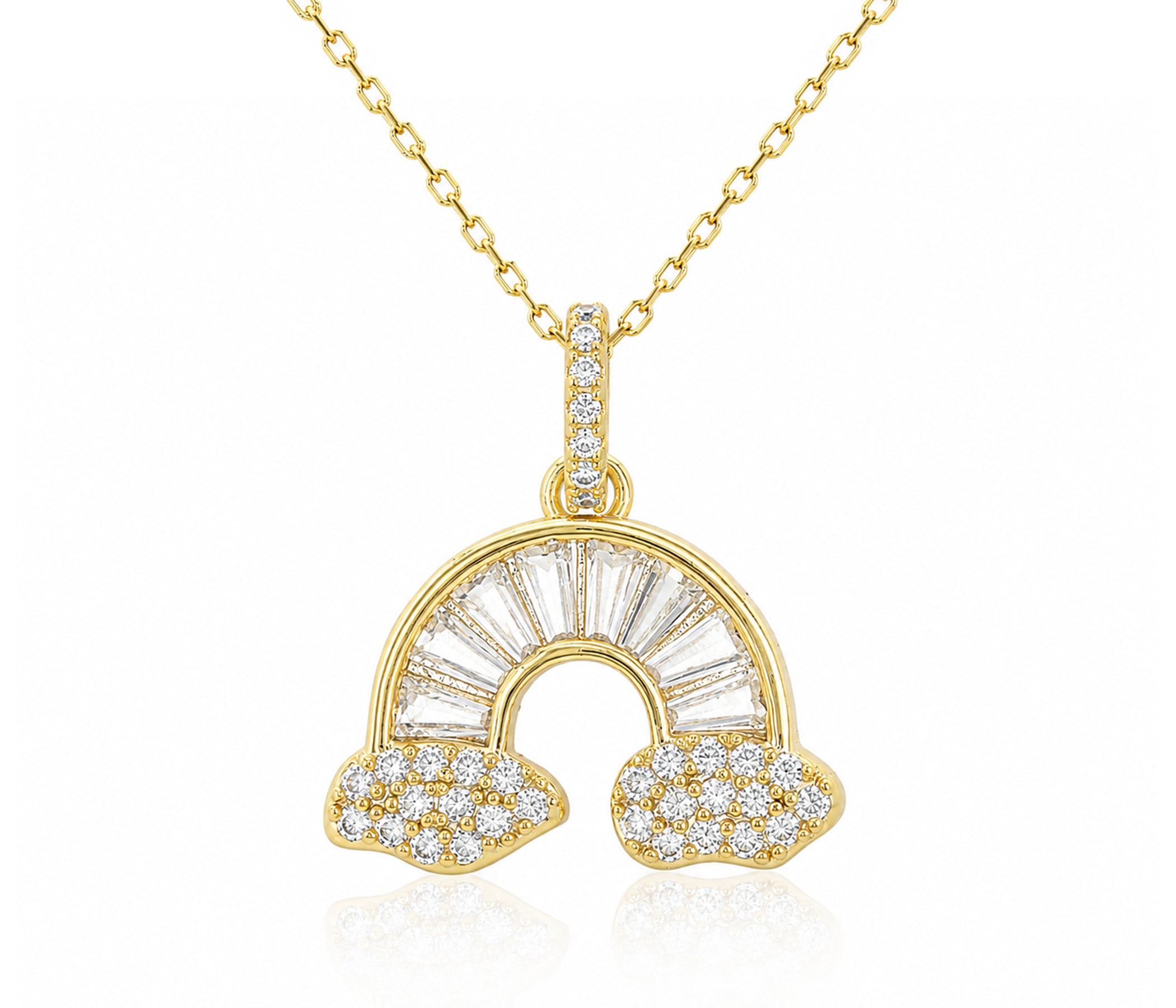 Rainbow of New Beginnings Gold Necklace