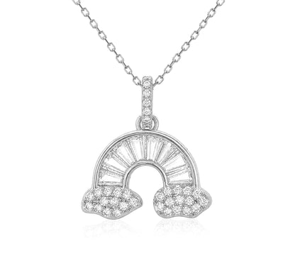 Rainbow of New Beginnings Silver Necklace