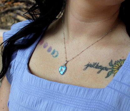 Beaded Golden Hill Turquoise Topaz Necklace