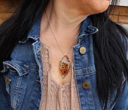 Montana Agate Open Marquise Staggered Necklace Set