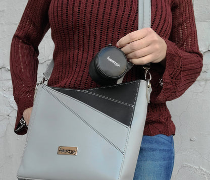 Mini Round Travel Jewelry Keychain Case