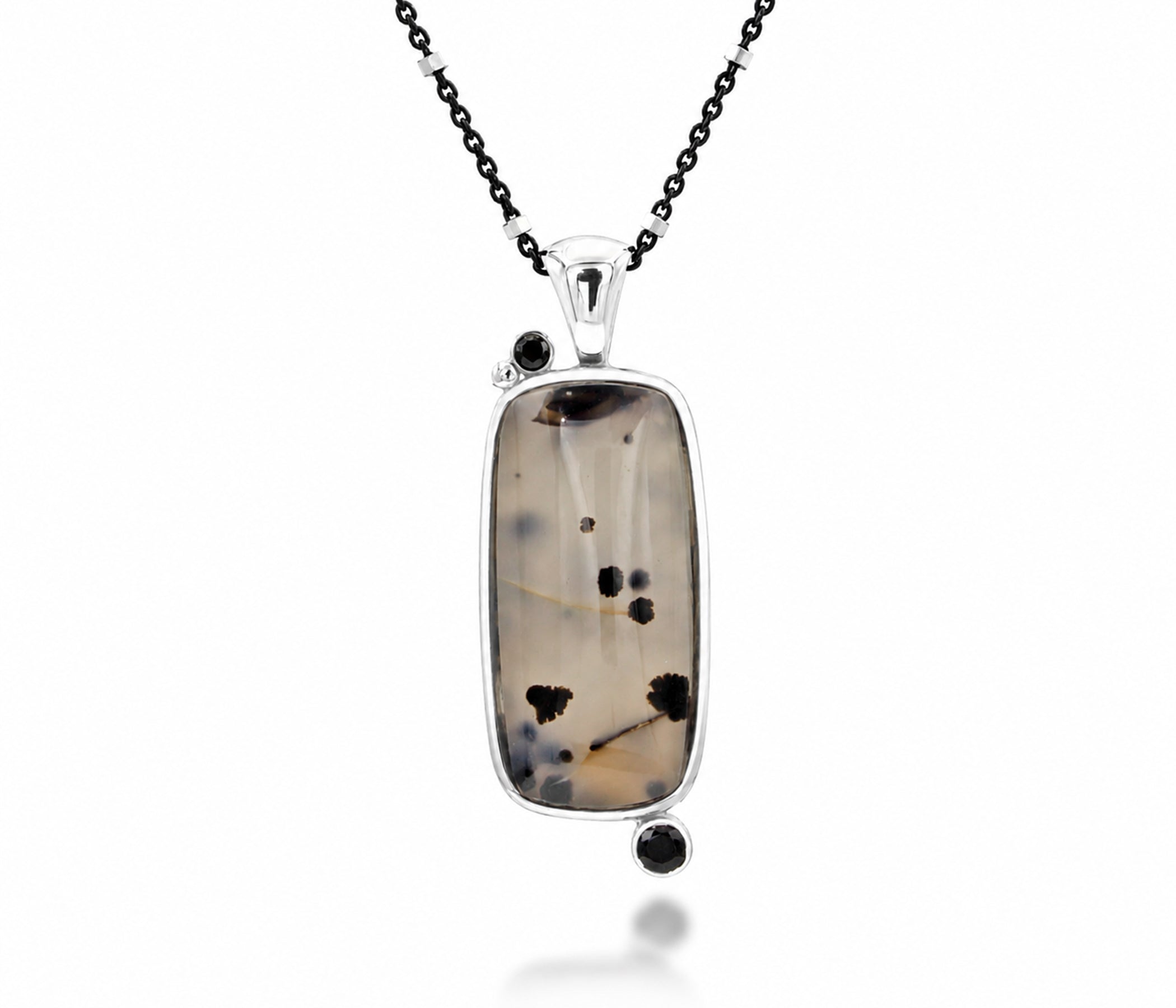 Montana Agate Wild Cat Onyx Necklace