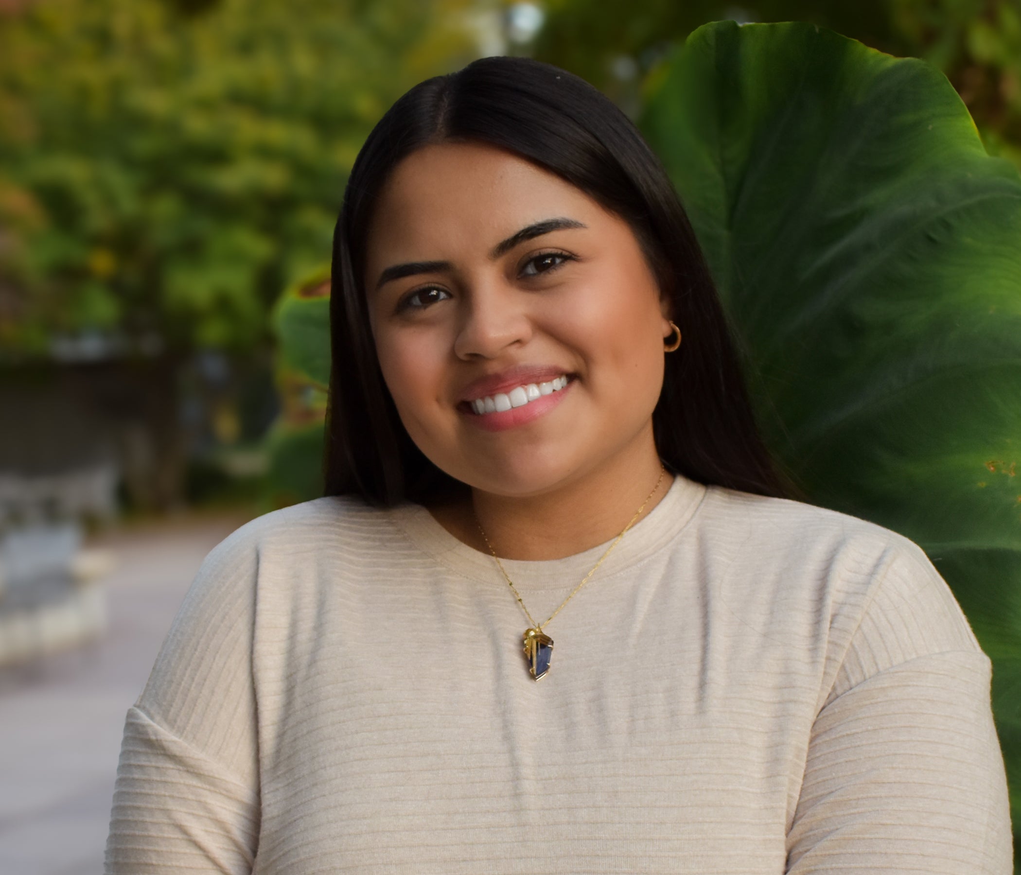 Curved Pearl Rutilated Quartz Lapis Necklace