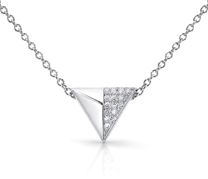 Collar de cristales pavé con triángulos pequeños