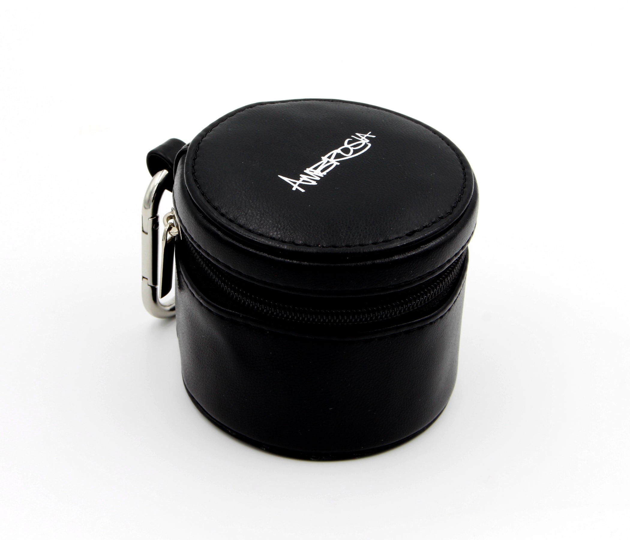 Small Round Travel Jewelry Keychain Case