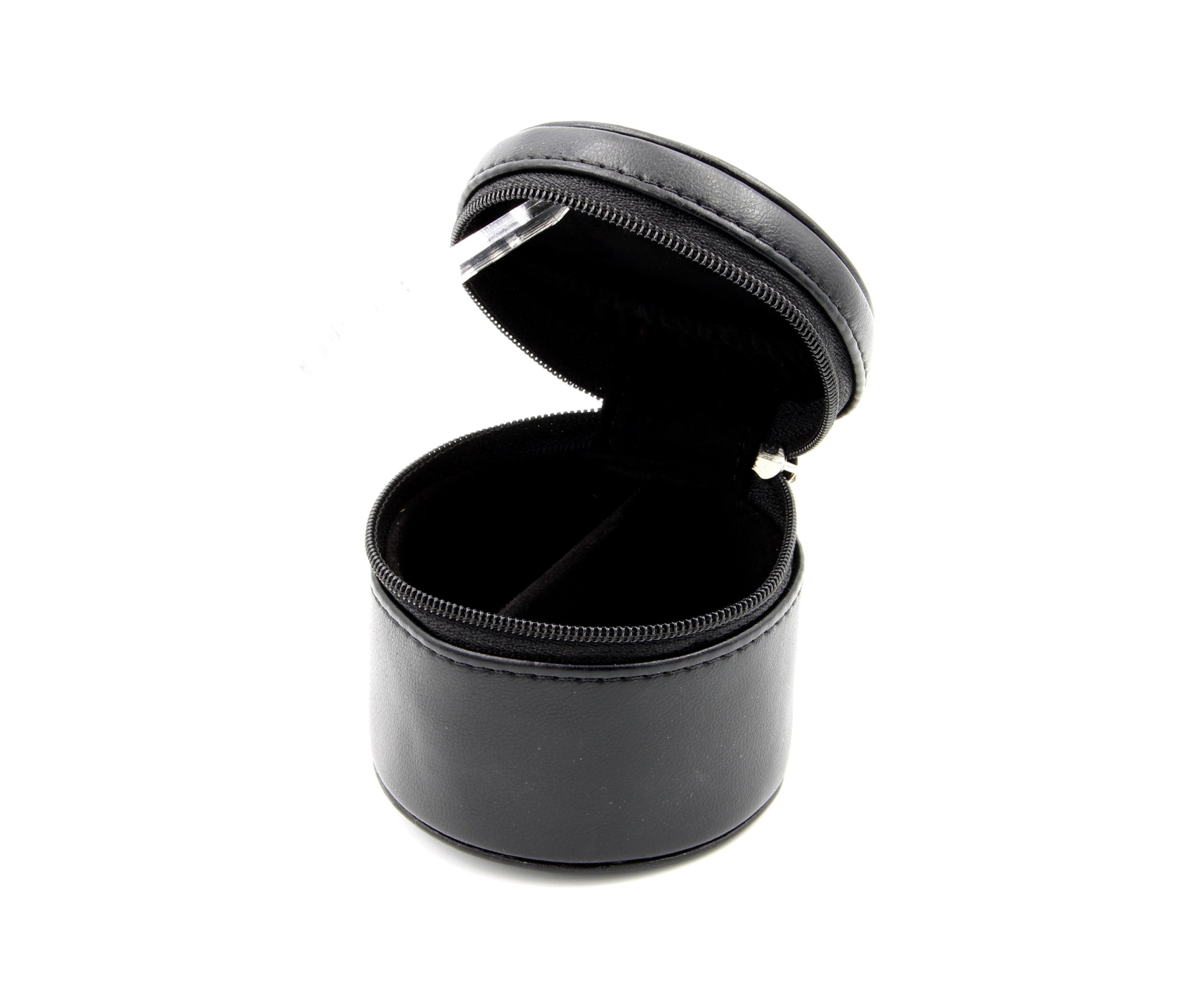 Small Round Travel Jewelry Keychain Case