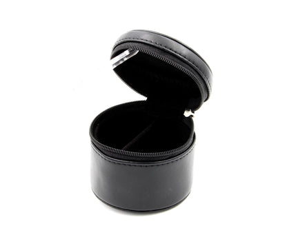 Small Round Travel Jewelry Keychain Case