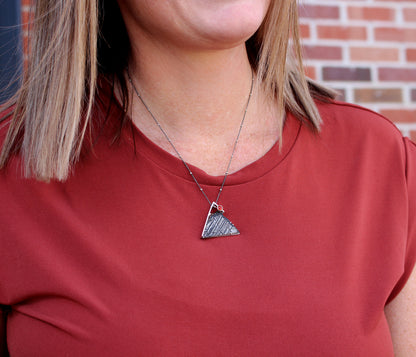 Sunrise Over the Mountain Meteorite Necklace