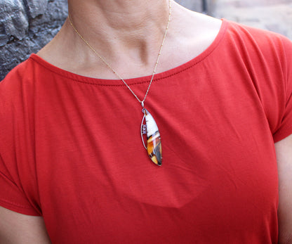 Conjunto de joyas de forma libre de ágata Montana de Wild Cat