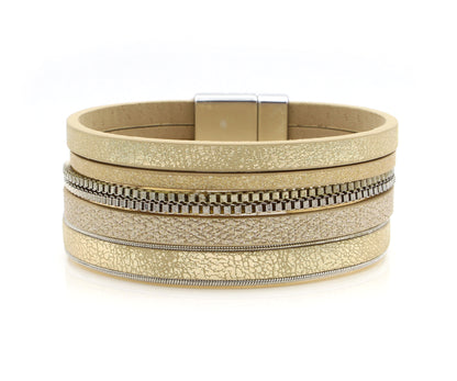 Casual Chains Matte Gold Bracelet