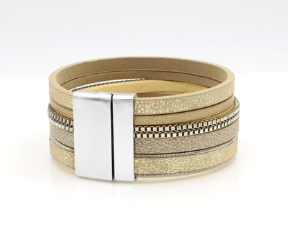 Casual Chains Matte Gold Bracelet