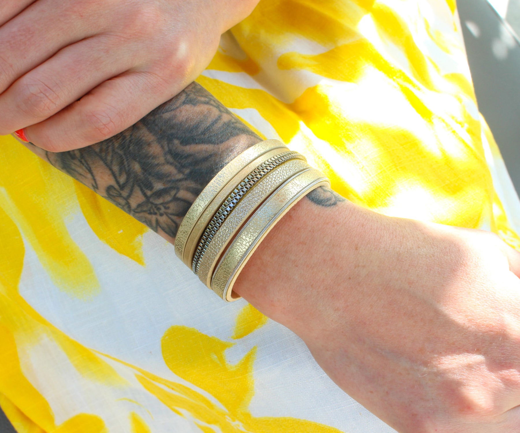 Casual Chains Matte Gold Bracelet