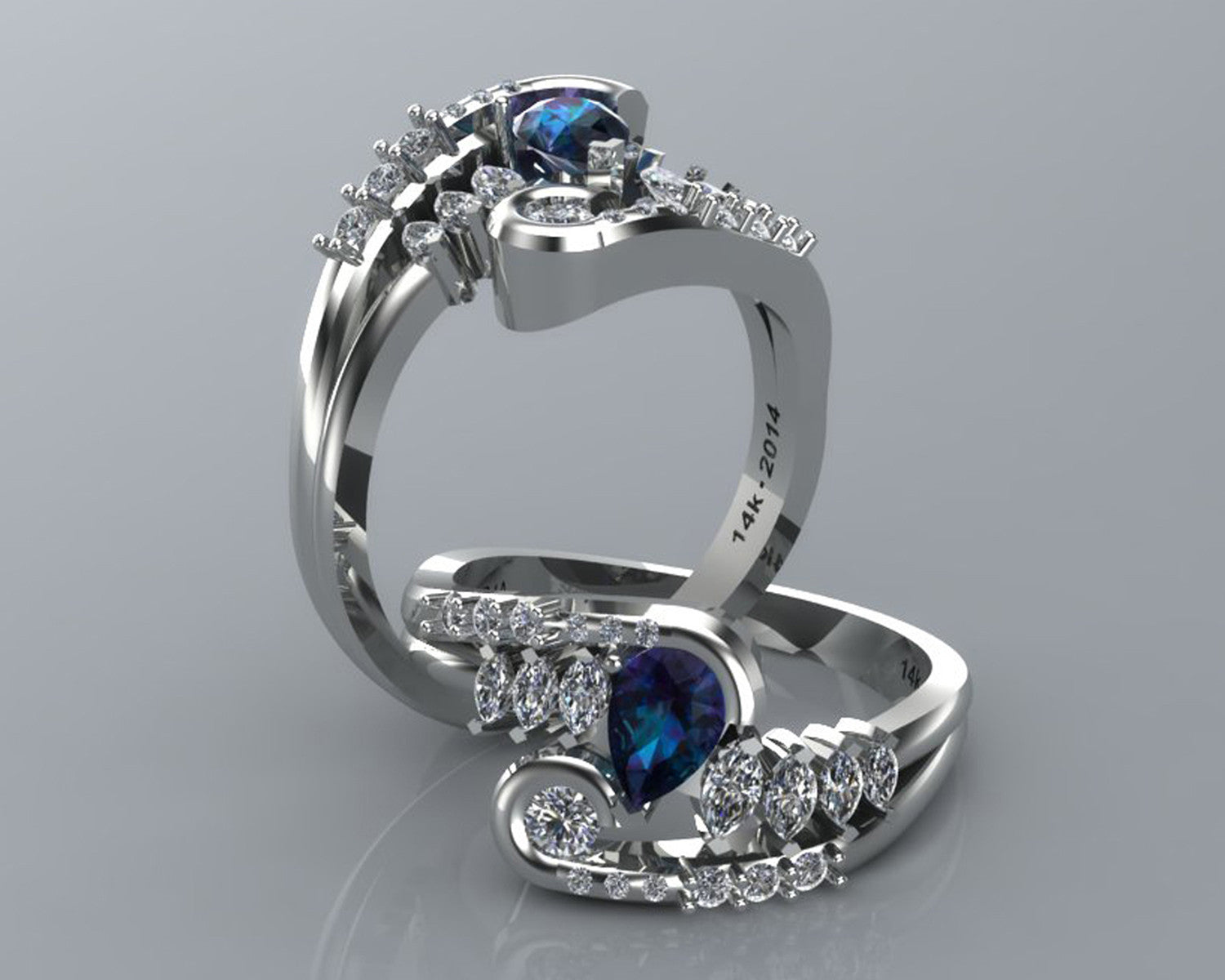 Artistic Alexandrite and Diamond Ring Redesign