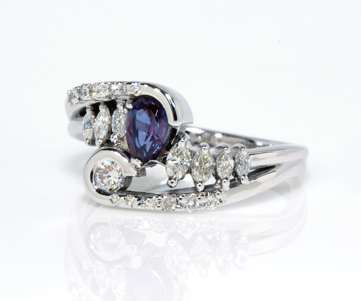 Artistic Alexandrite and Diamond Ring Redesign