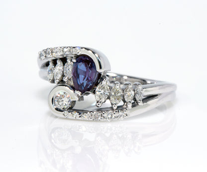 Artistic Alexandrite and Diamond Ring Redesign