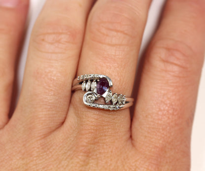 Artistic Alexandrite and Diamond Ring Redesign