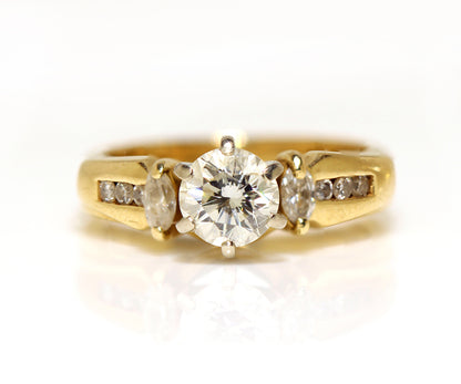 Custom Diamond Gold Wedding Band