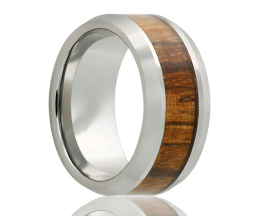 Cobalt Zebra Wood Ring