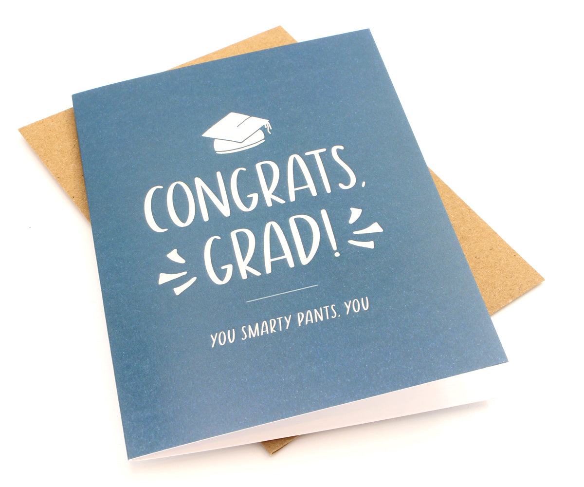 Tarjeta de felicitación hecha a mano "Felicitaciones a los graduados"