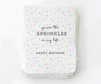 Birthday Sprinkles Handmade Greeting Card