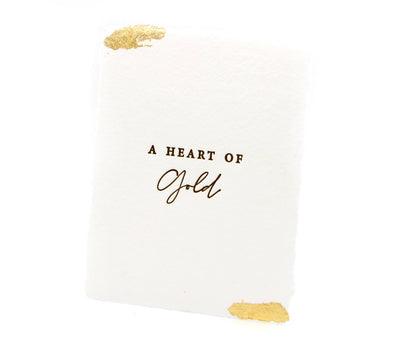 Heart of Gold Handmade Greeting Card