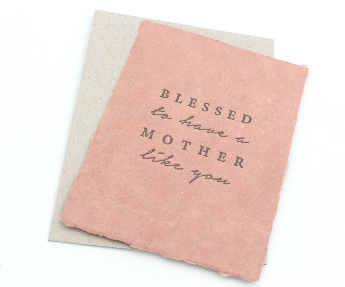 Tarjeta de felicitación hecha a mano de la Santísima Madre