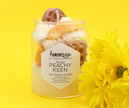 Feelin' Peachy Keen Dessert Candle