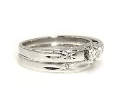 Cathedral Swirl Wedding Ring Redesign