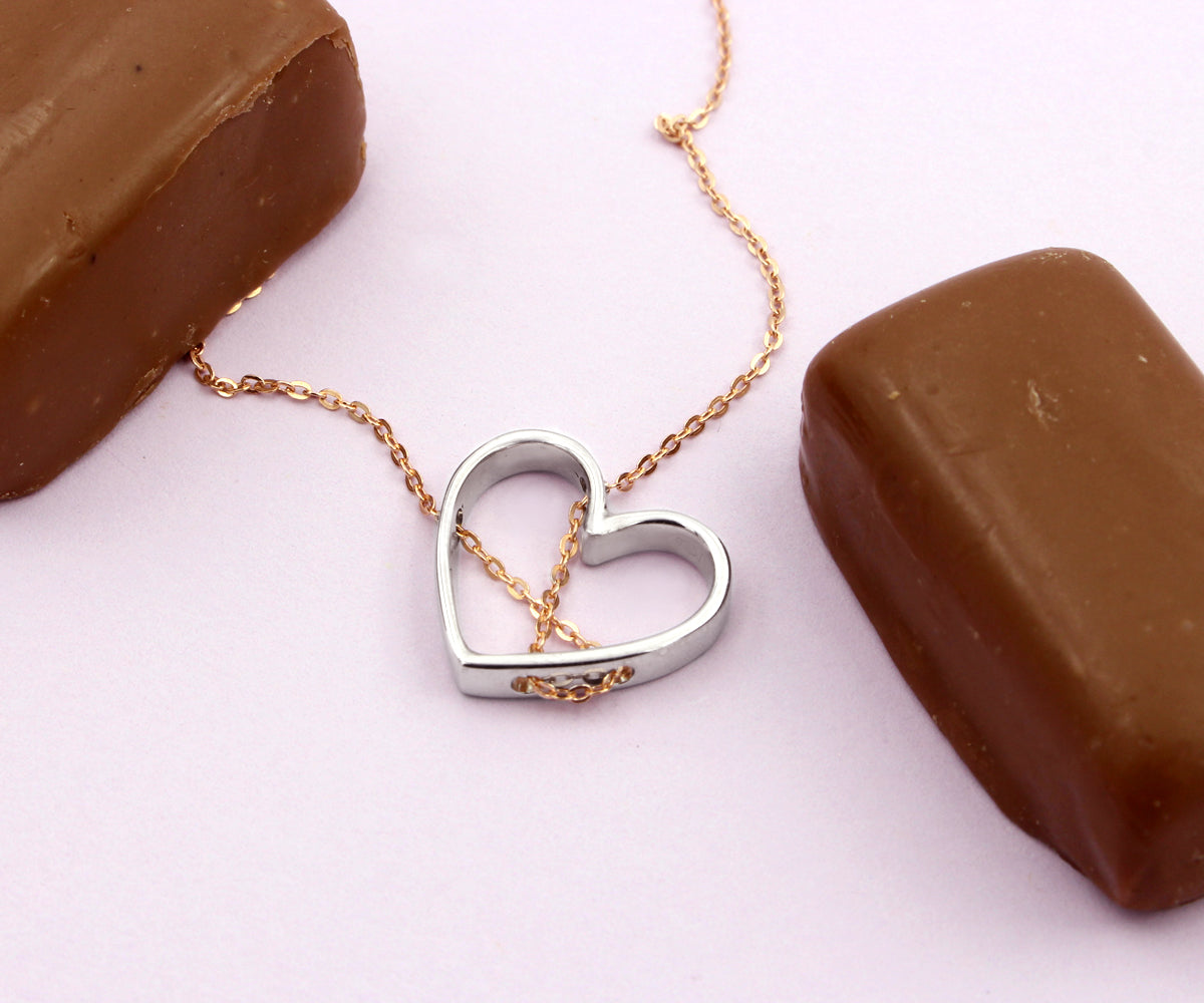 Cross My Heart Sterling Silver Necklace