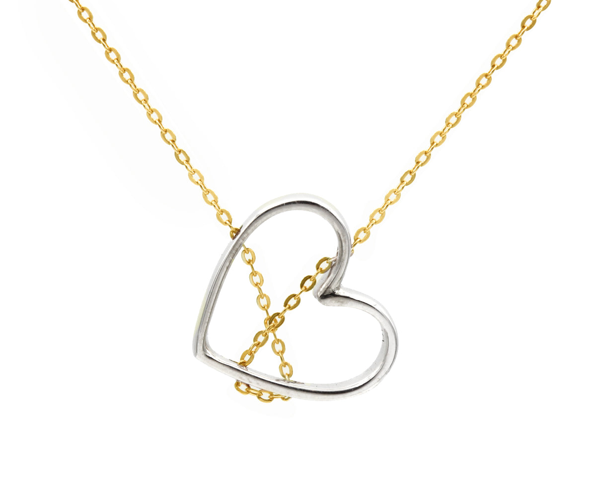 Cross My Heart Sterling Silver Necklace