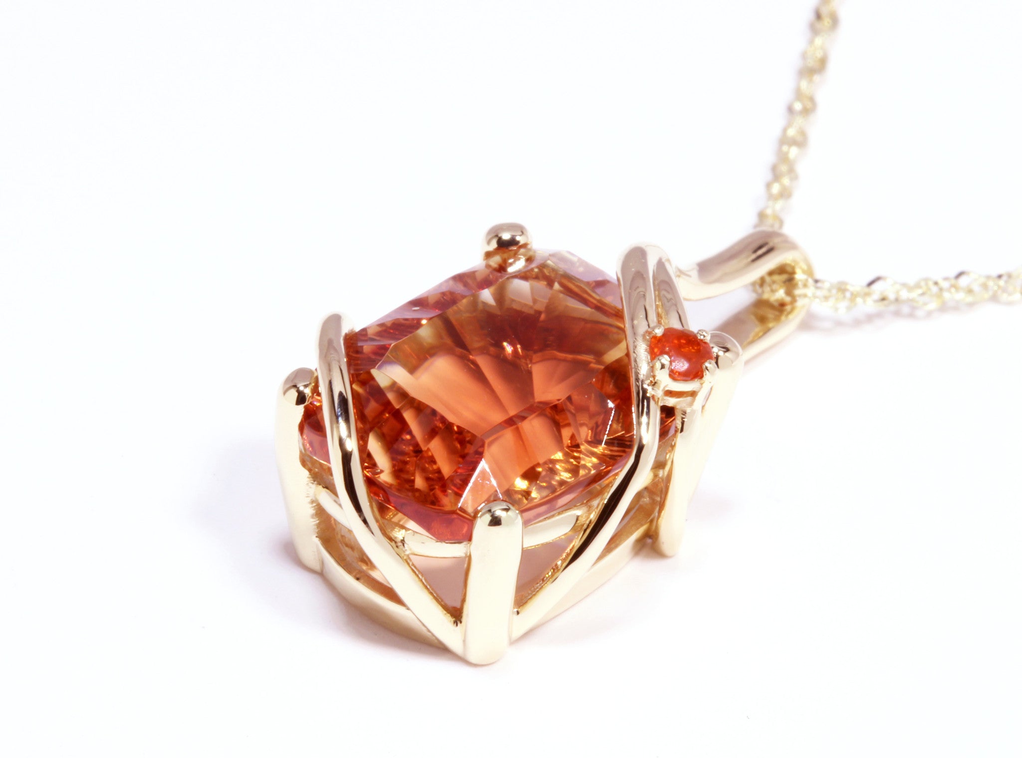 Sunstone and Fire Mexican Opal Necklace