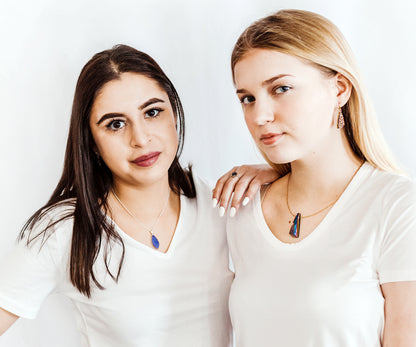 Collar de platino con drusas y marquesa