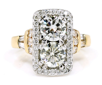 Cushion Double Halo Wedding Ring Redesign