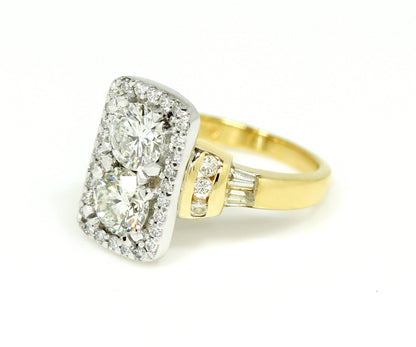 Cushion Double Halo Wedding Ring Redesign