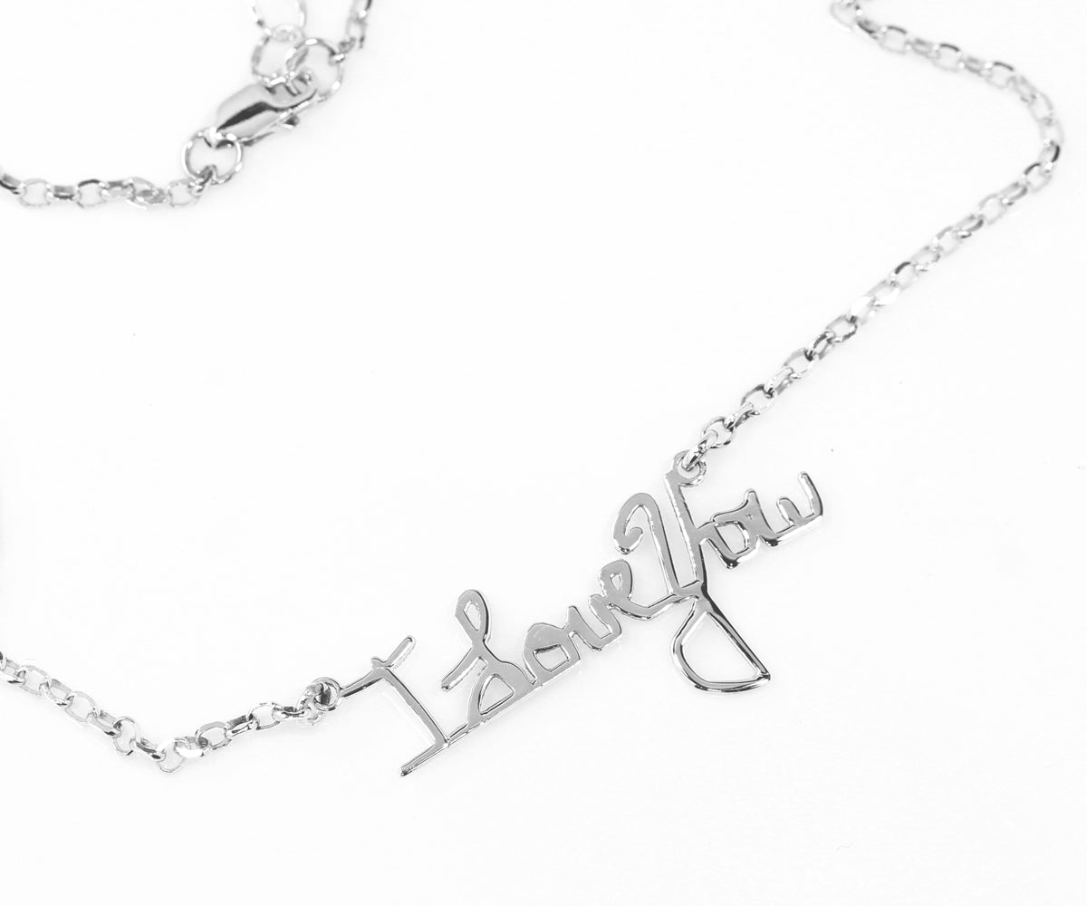 Collar con firma de recuerdo, manuscrito y recortado
