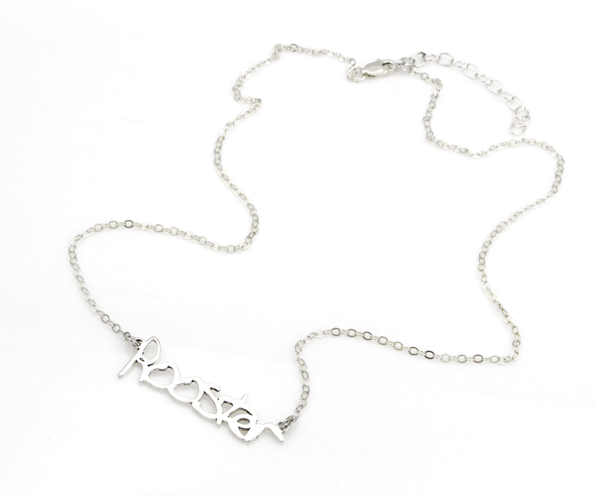 Collar con firma de recuerdo, manuscrito y recortado