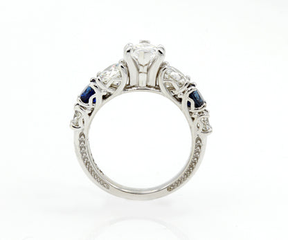 Classic Marquise Sapphire Engagement Ring
