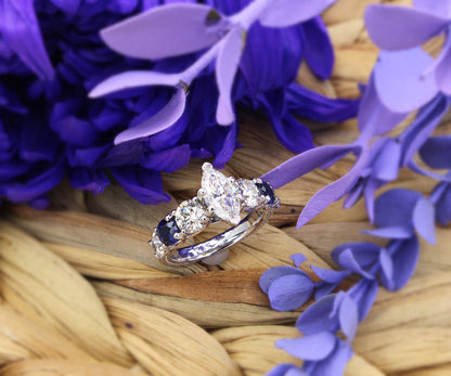 Classic Marquise Sapphire Engagement Ring