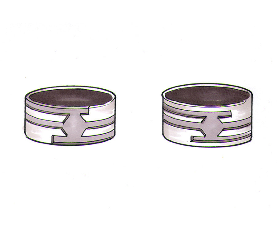 Unique Custom Men's Wedding Ring