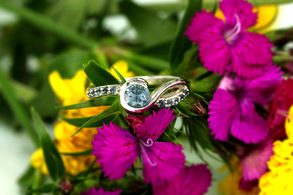 Montana Blue Sapphire Swirl Ring