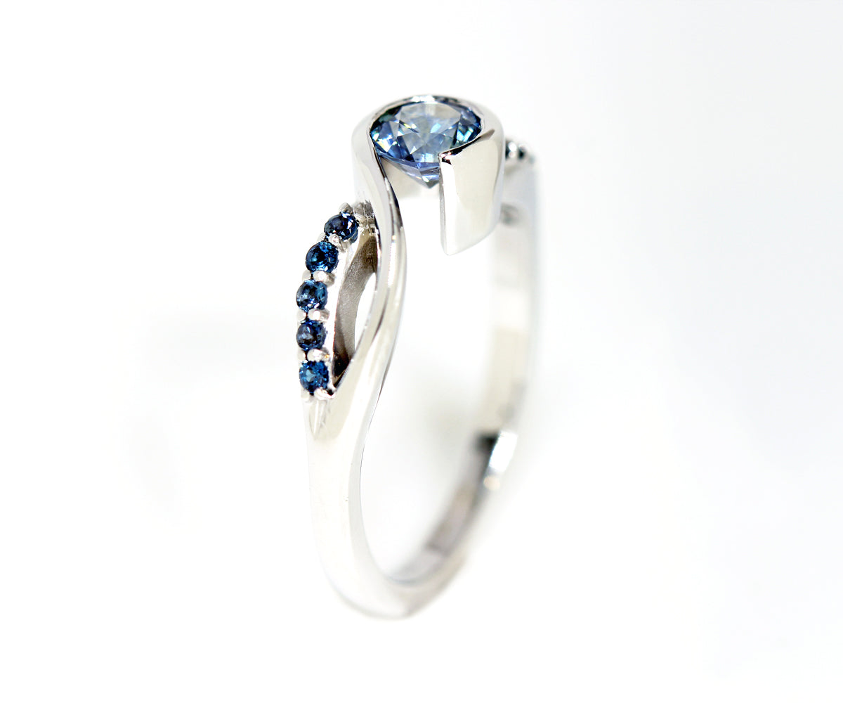 Montana Blue Sapphire Swirl Ring