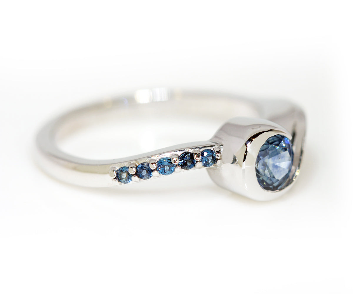 Montana Blue Sapphire Swirl Ring