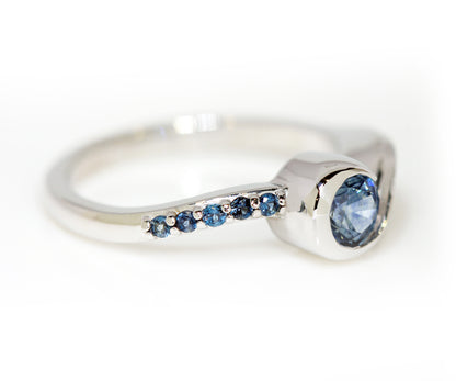 Montana Blue Sapphire Swirl Ring